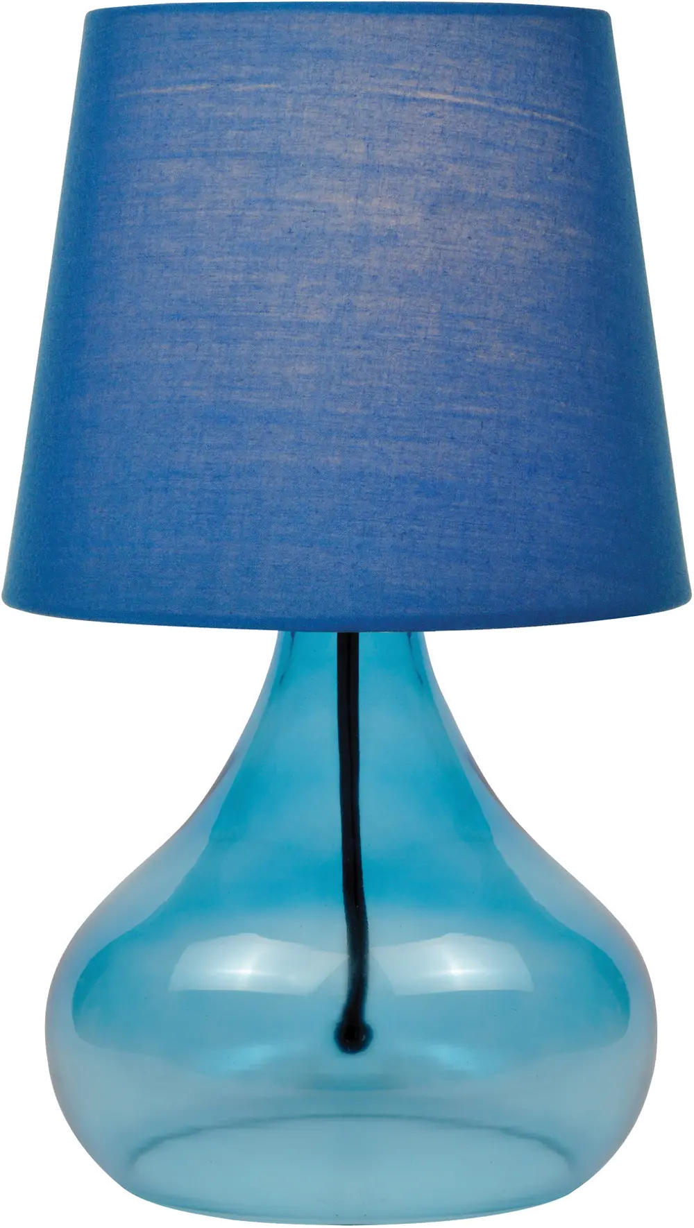 Blue Glass Jar Table Lamp - Jamie-1