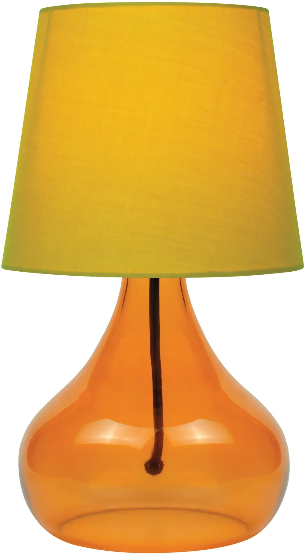 Orange Glass Jar Table Lamp - Jamie-1