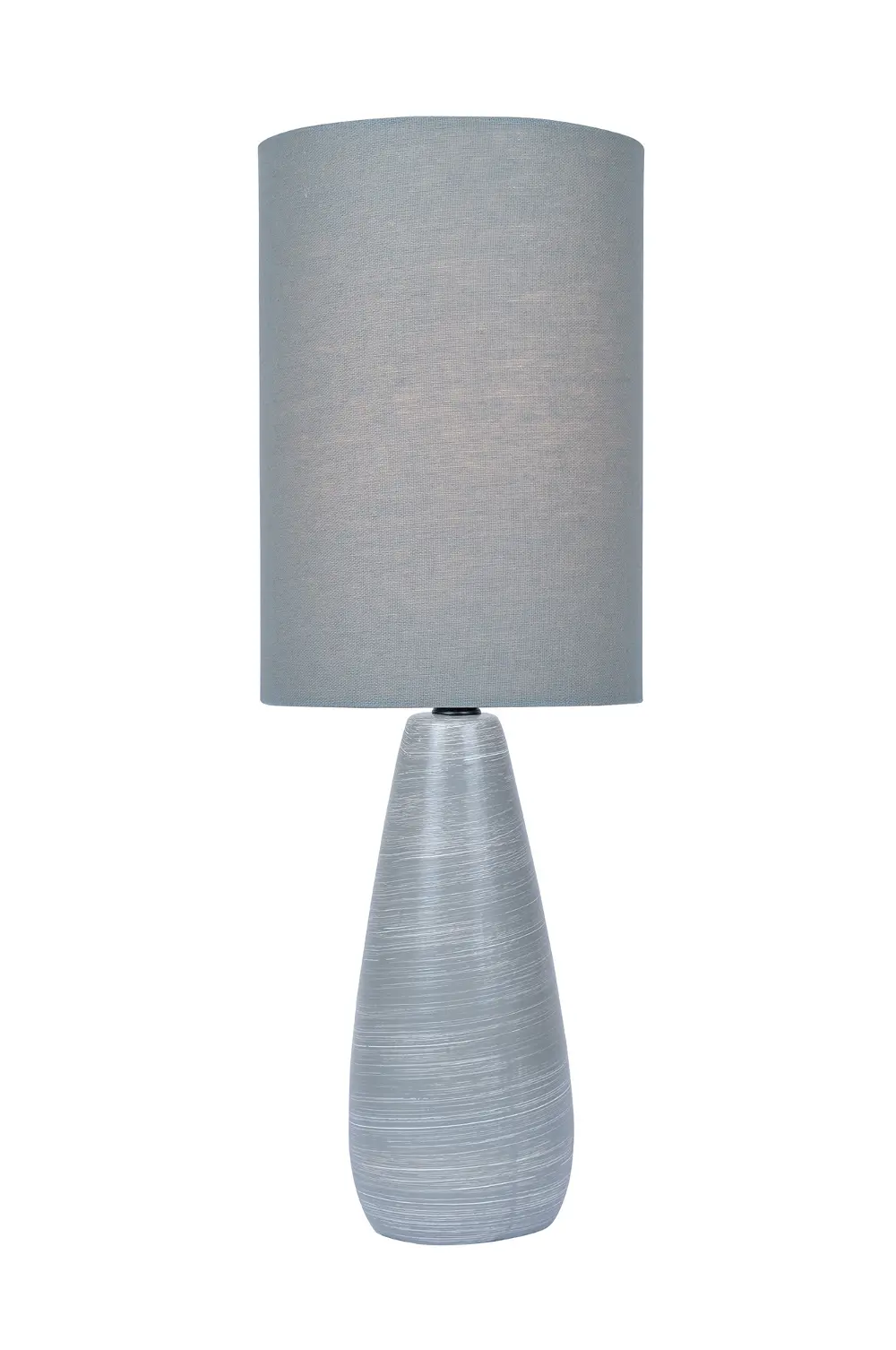Gray Modern Table Lamp with Gray Shade - Quatro-1