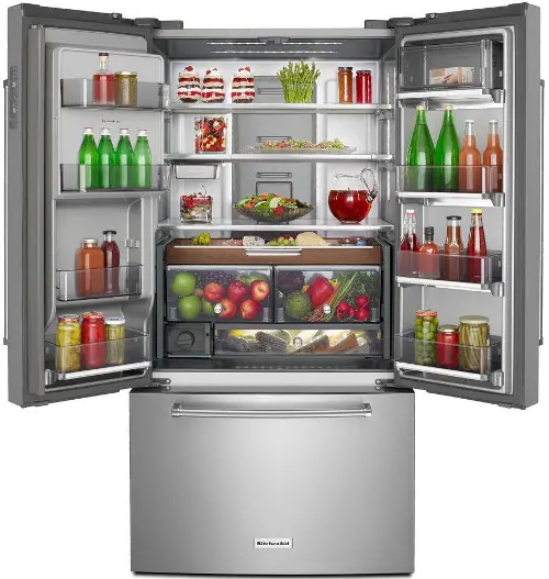 23.8 cu. ft. French Door Refrigerator in PrintShield Stainless Steel, Counter Depth 23.8 cu. ft. French Door Refrigerator in PrintShield Stainless Steel, Counter Depth
