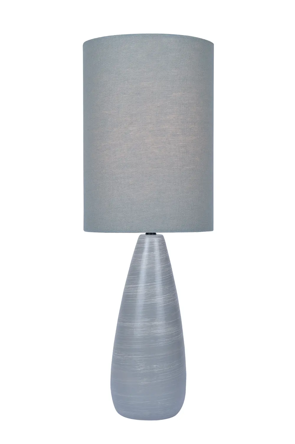 Gray Modern Table Lamp with Gray Shade - Quatro-1