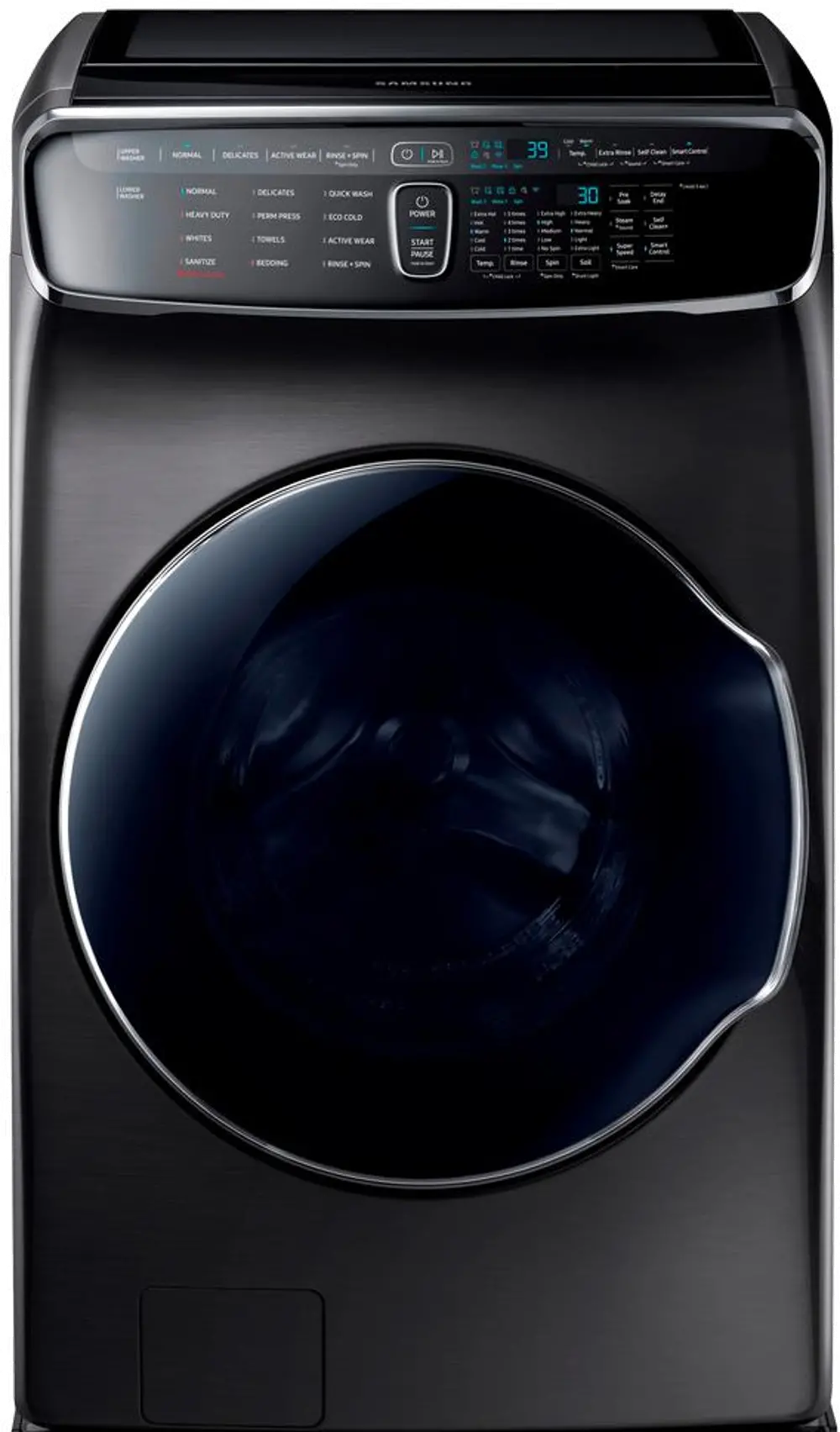 WV60M9900AV Samsung  FlexWash Top Load Washer - 6.0 cu. ft. Black Stainless Steel-1