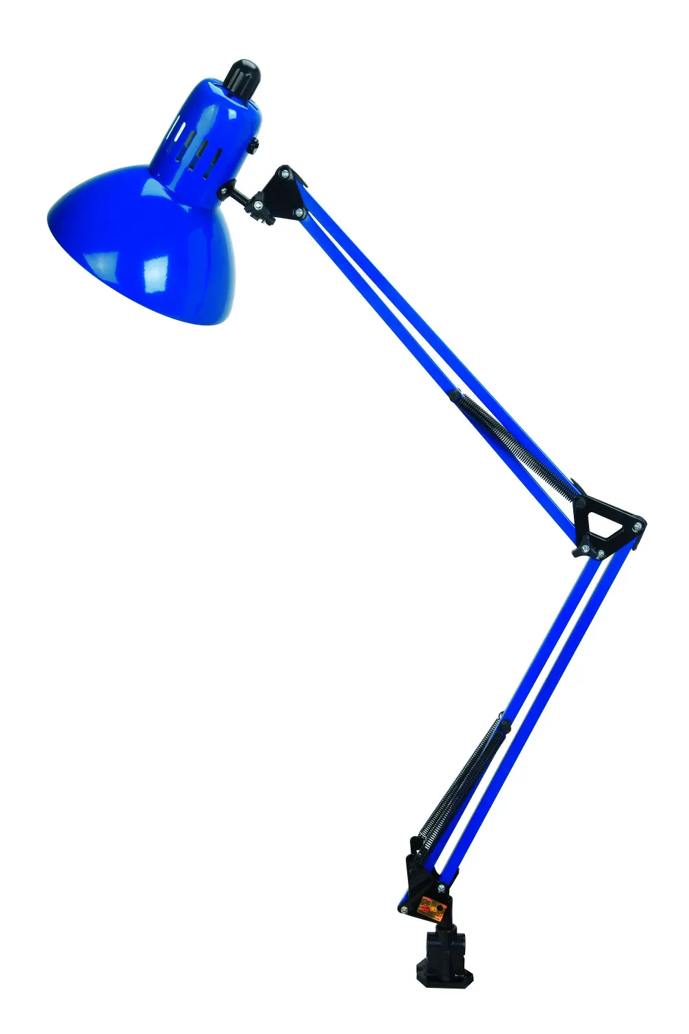 Blue Functional Clamp On Lamp -  Swing-arm -1