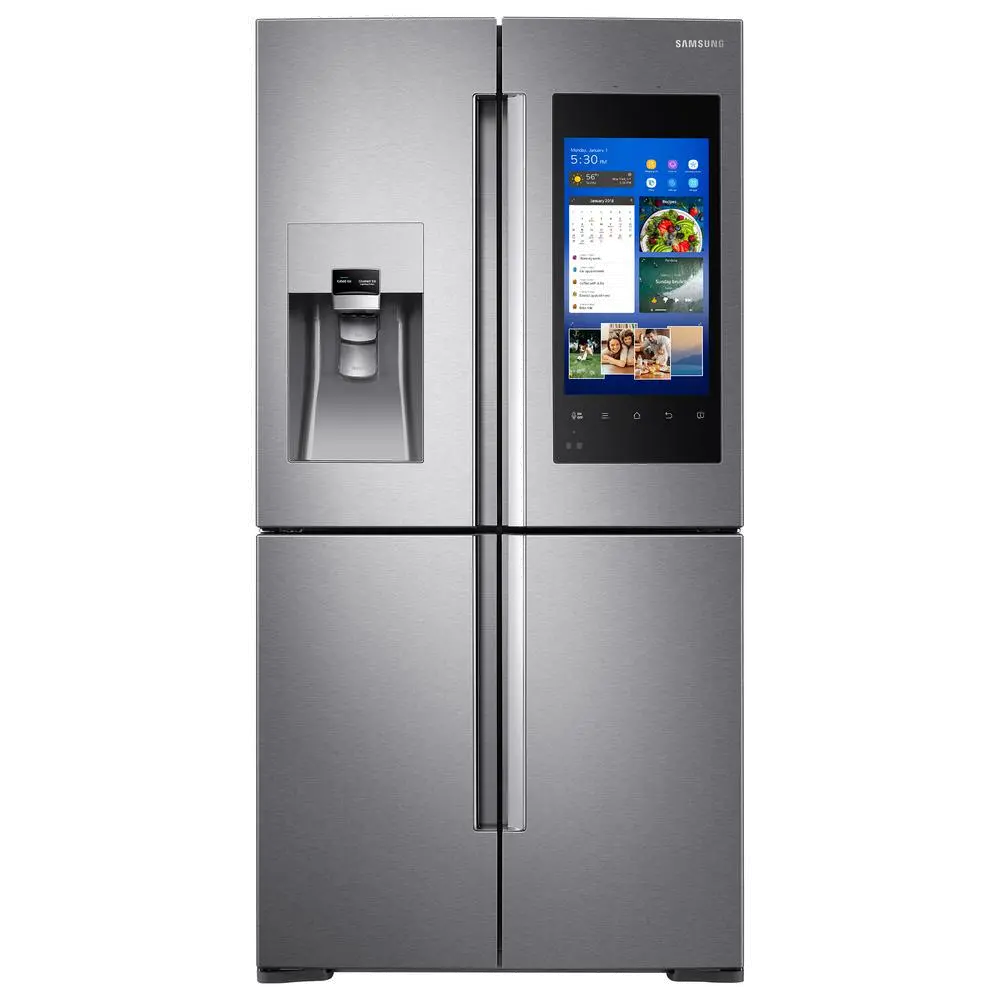 RF22M9581SR Samsung French Door Refrigerator with Family Hub Touchscreen - 36 Inch Stainless Steel Counter Depth -1