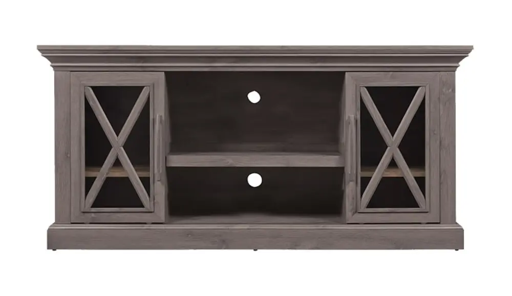 Contemporary Spanish Gray TV Stand (58 Inch) - Cottage Grove-1