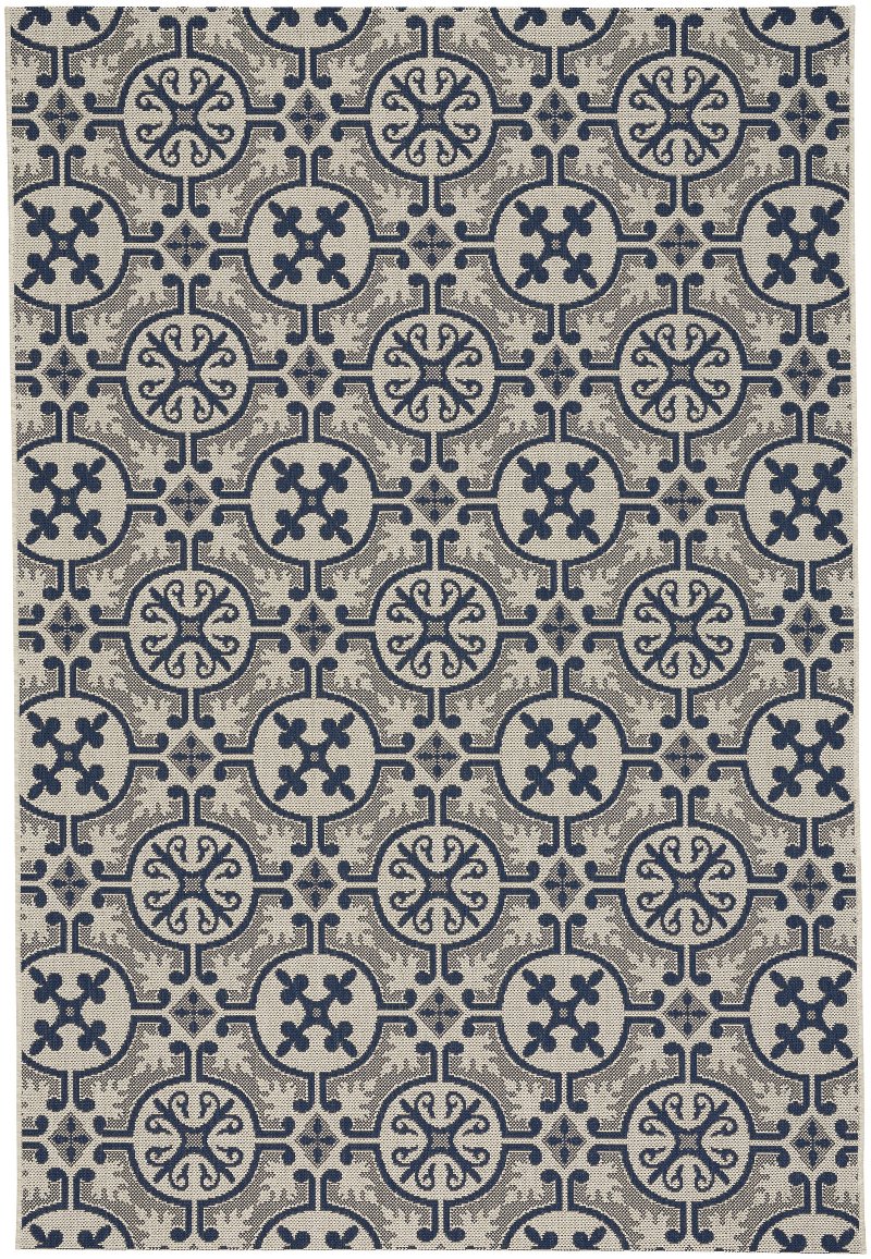 8 X 11 Large Navy Blue Indoor Outdoor Rug Finesse Tile Rc Navy Blue Indoor Outdoor Rug