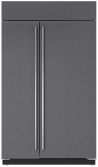 sub zero 48 side by side refrigerator panel ready