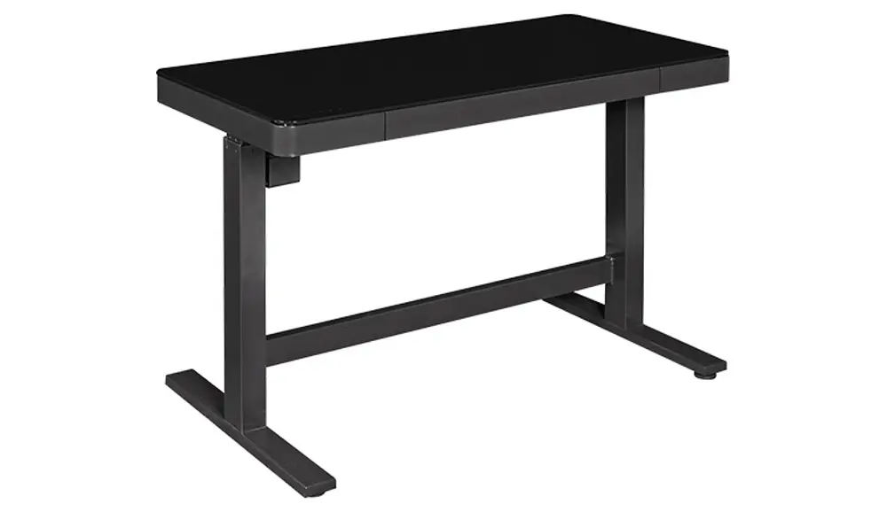 Contemporary Black Height Desk - Adjustable -1