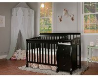 Black 4 In 1 Convertible Crib Changer Jayden Rc Willey