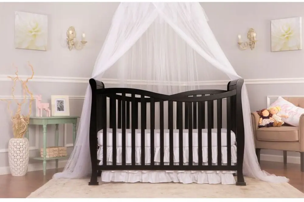 Black 7-in-1 Convertible Life Style Crib - Violet-1
