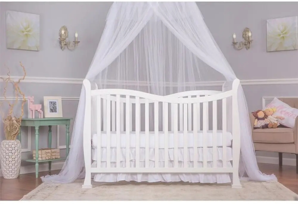 White 7-in-1 Convertible Life Style Crib - Violet-1