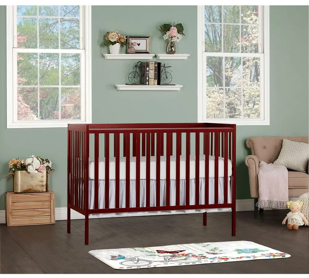 Cherry 5-in-1 Convertible Crib - Synergy-1
