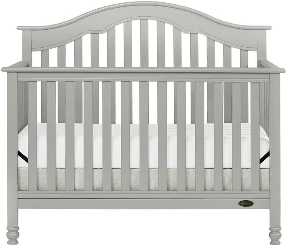 Storm Grey Pearl 5-in-1 Convertible Crib - Charlotte-1