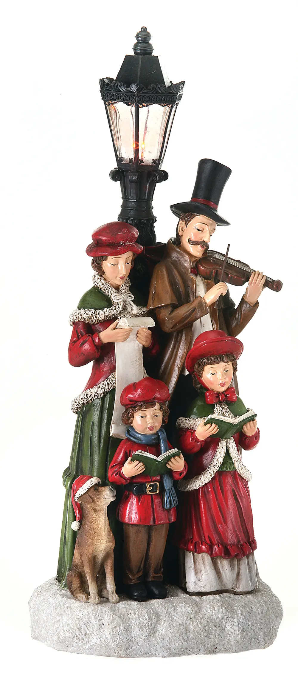Resin LED Carolers with Lamp-1