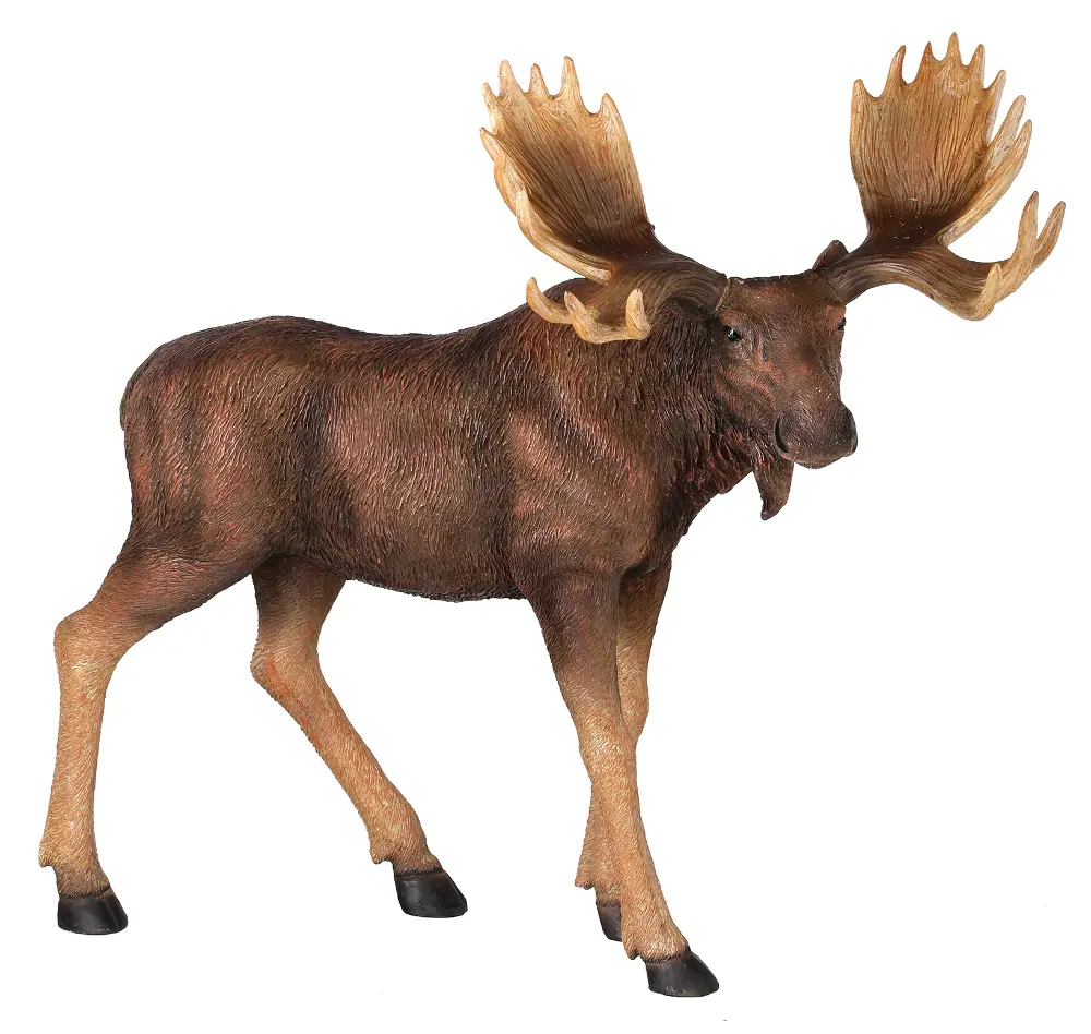 13 Inch Resin Standing Moose-1