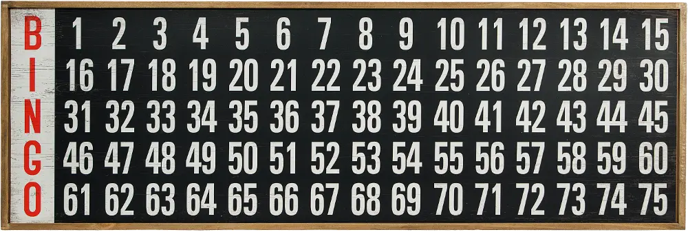 Wooden Bingo Board Decor-1