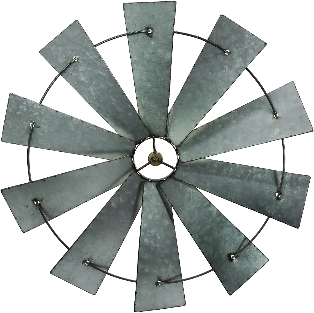 26 Inch Galvanized Metal Windmill-1