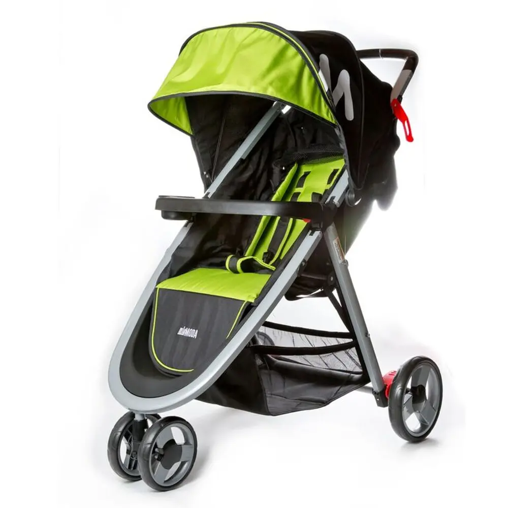 Lime Green Lightweight Stroller - Mia Moda Elite Collection-1