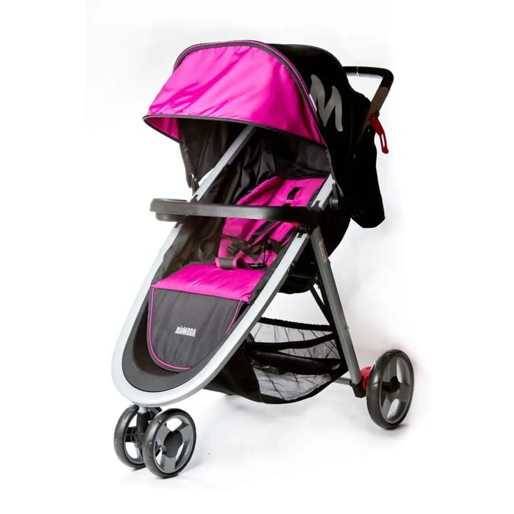 Pink Lightweight Stroller - Mia Moda Elite Collection-1