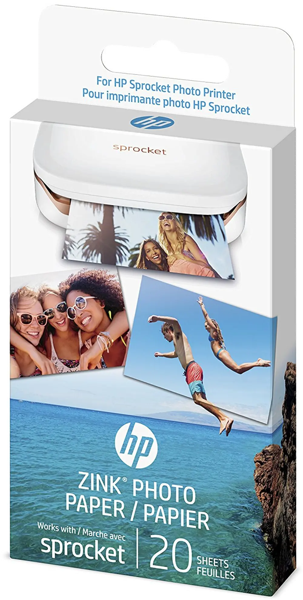 1AH01A HP ZINK Sticky-Backed 2x3 Inch Photo Paper for HP Sprocket - 20 Sheet Pack-1