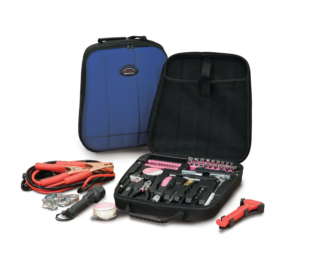 Blue 63 Piece Travel and Auto Toolkit-1
