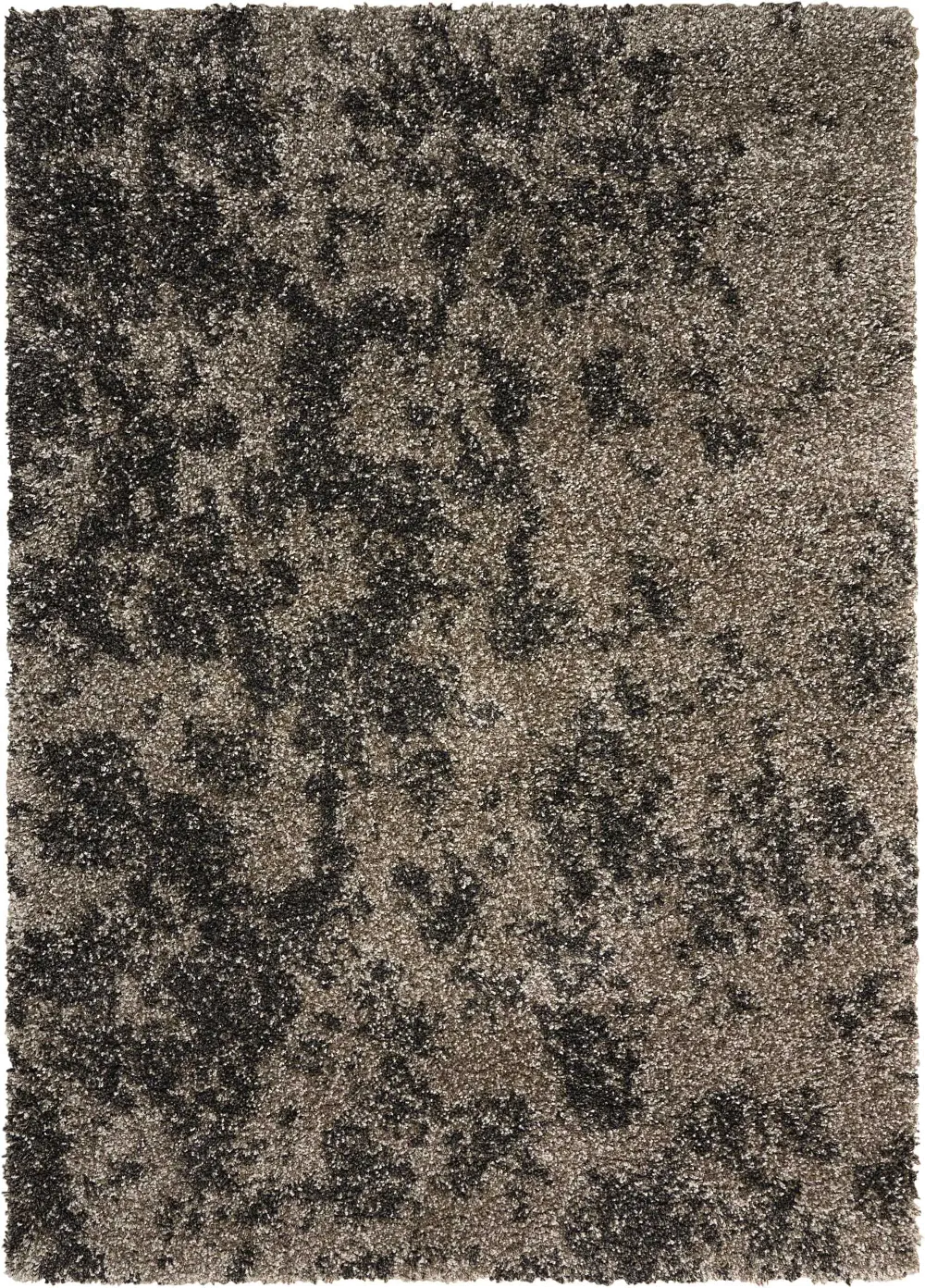 Amore 5 x 8 Granite Gray Shag Rug-1