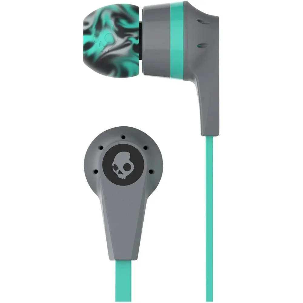 S2IKJY-528 Skullcandy Ink'd 2.0 In-Ear Headphones with Mic - Gray, Mint-1