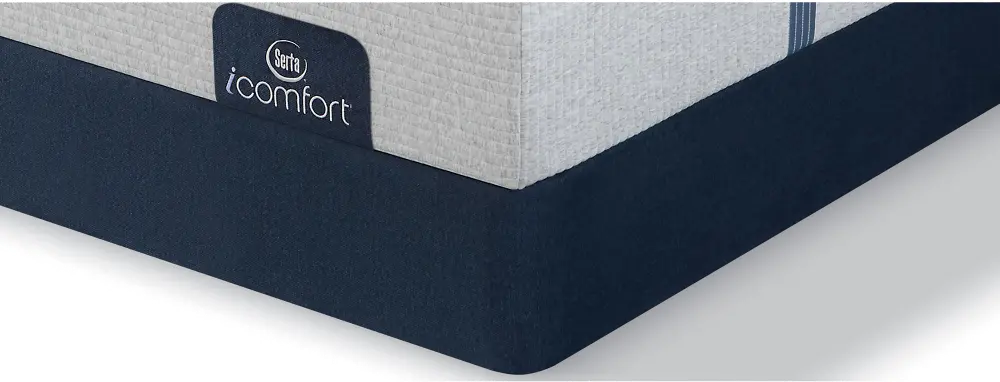 800199-7030 Serta Low Profile Full Size Box Spring - Blue iComfort-1