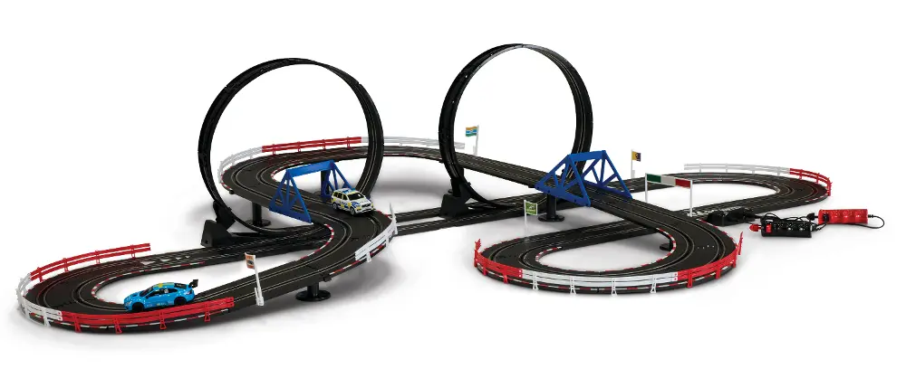 Top Racer Double Loop Slot Car Racing Set-1