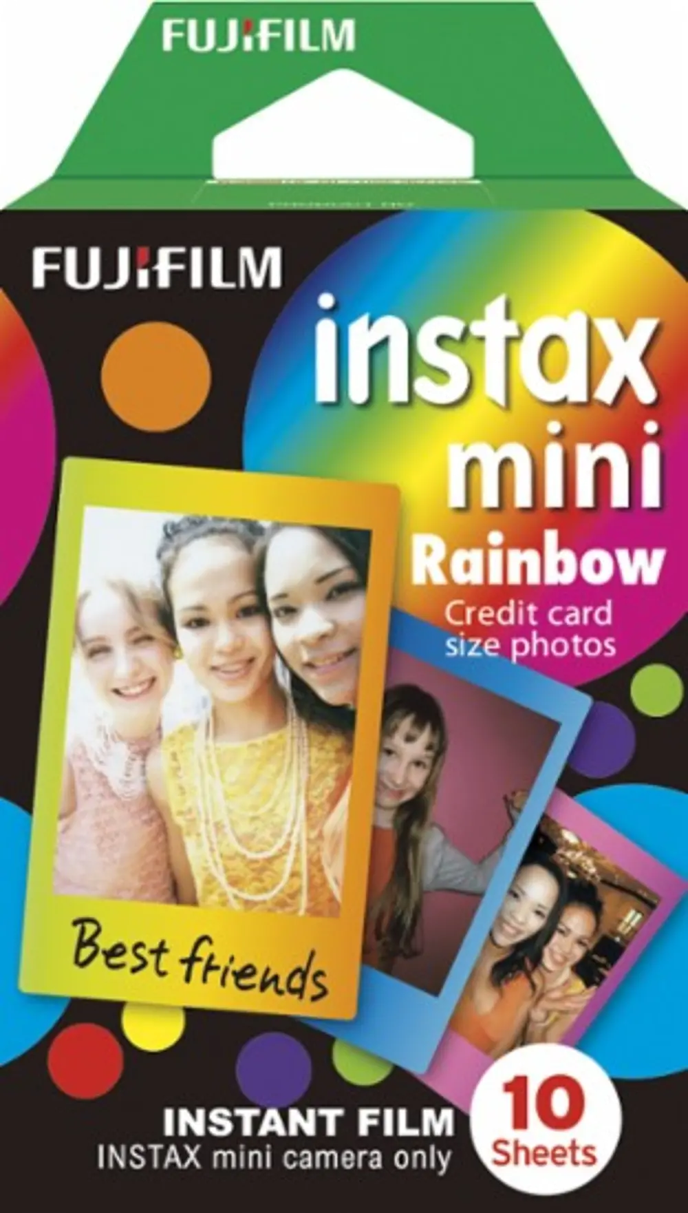 16437401 FujiFilm Mini Instamax Rainbow Instant Film-1