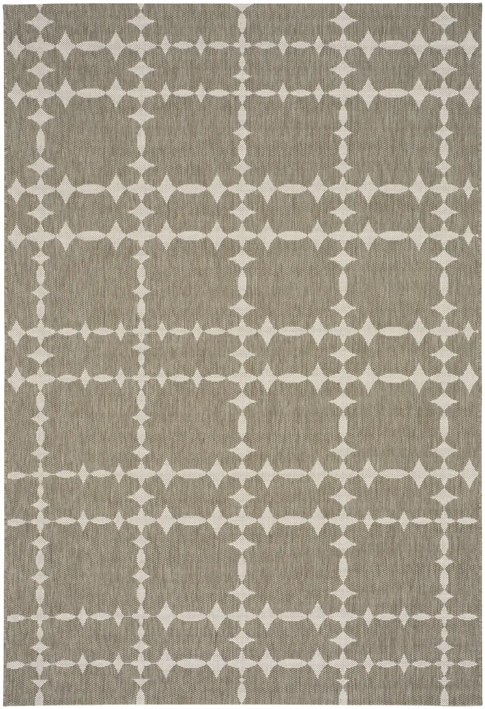4738RS03110506675 4 x 6 Small Barley Tan Indoor-Outdoor Rug - Finesse-Tower Court-1