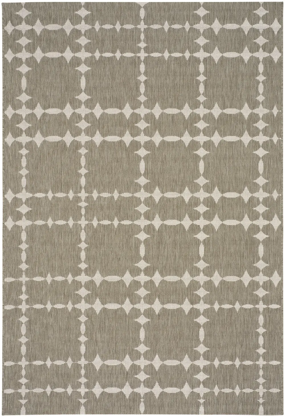  4 x 6 Small Barley Tan Indoor-Outdoor Rug - Finesse-Tower Court-1