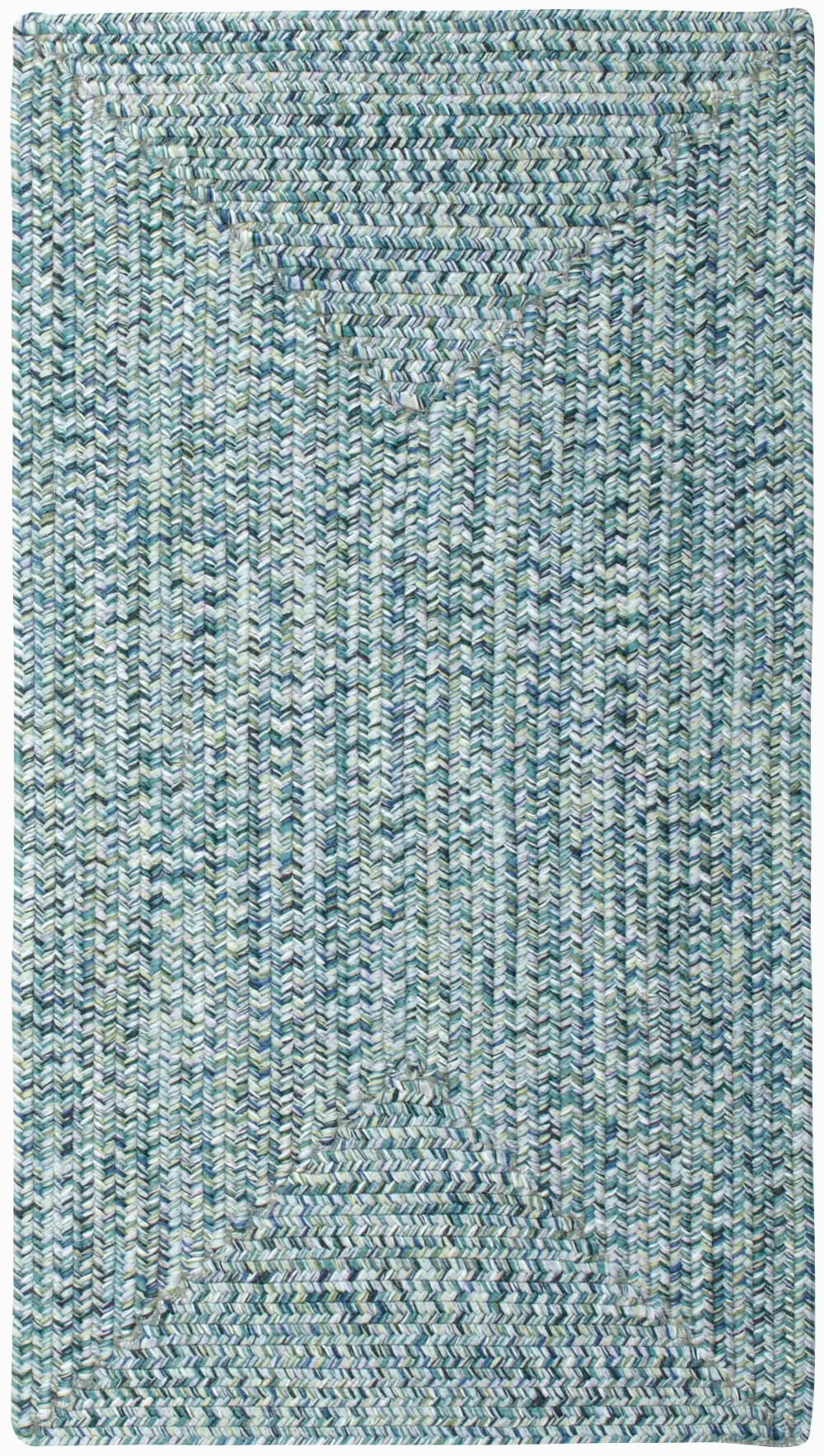 0110QS00240036400 2 x 3 X-Small Ocean Blue Braided Indoor-Outdoor Rug - Sea Glass-1