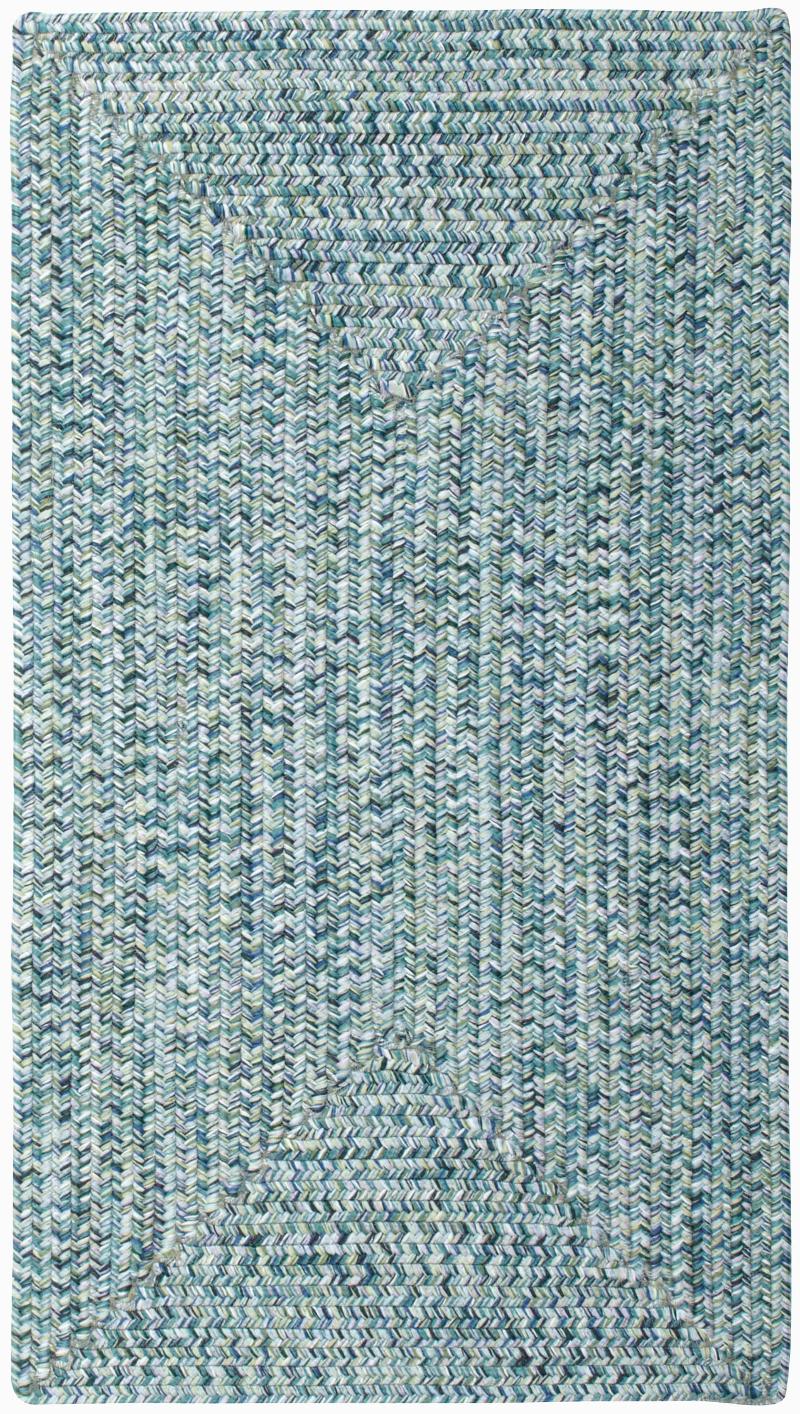 5 X 8 Um Ocean Blue Braided Indoor, Outdoor Braided Rugs