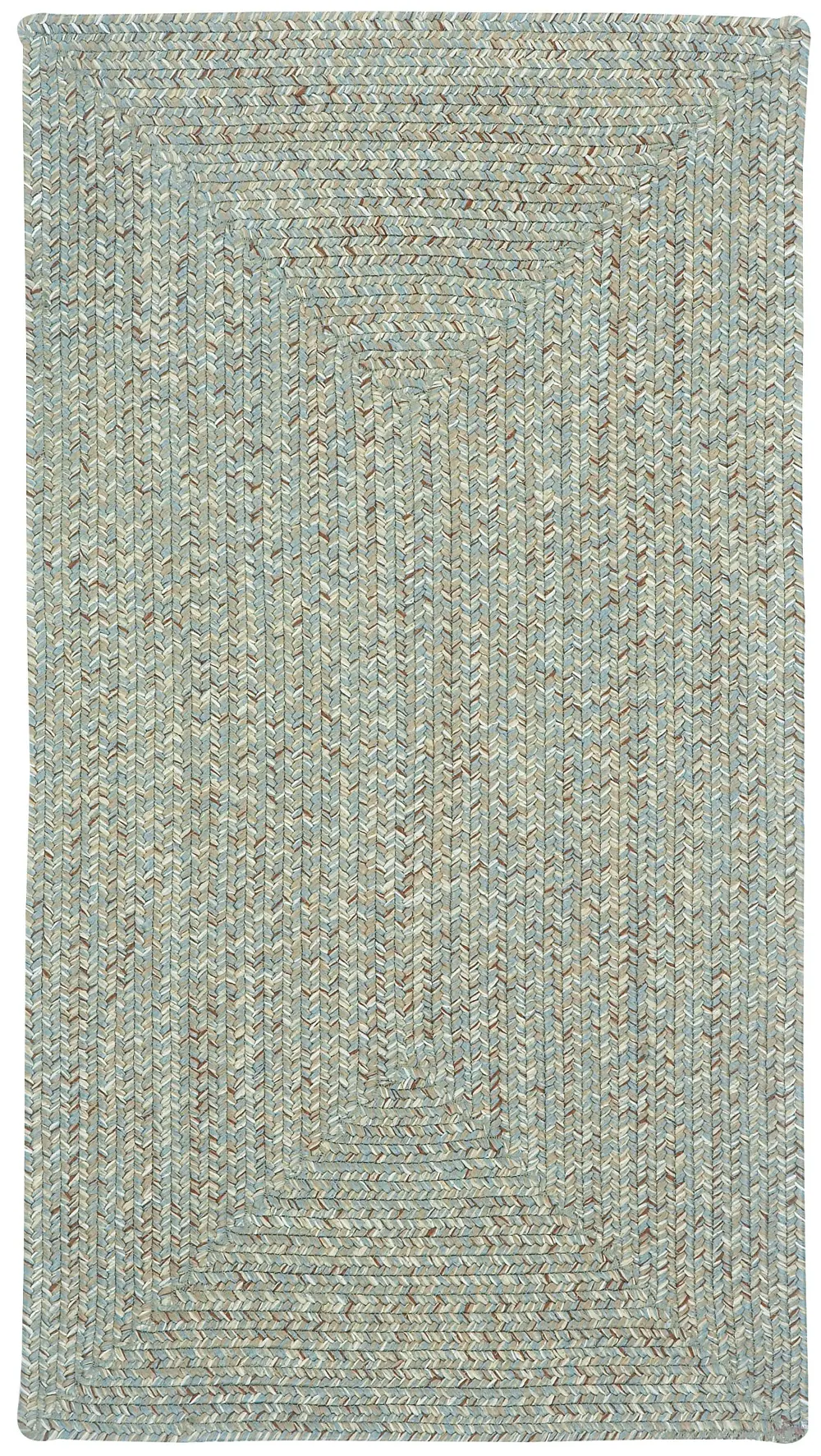 0110QS00240036450 2 x 3 X-Small Spa Green Braided Indoor-Outdoor Rug - Sea Glass-1
