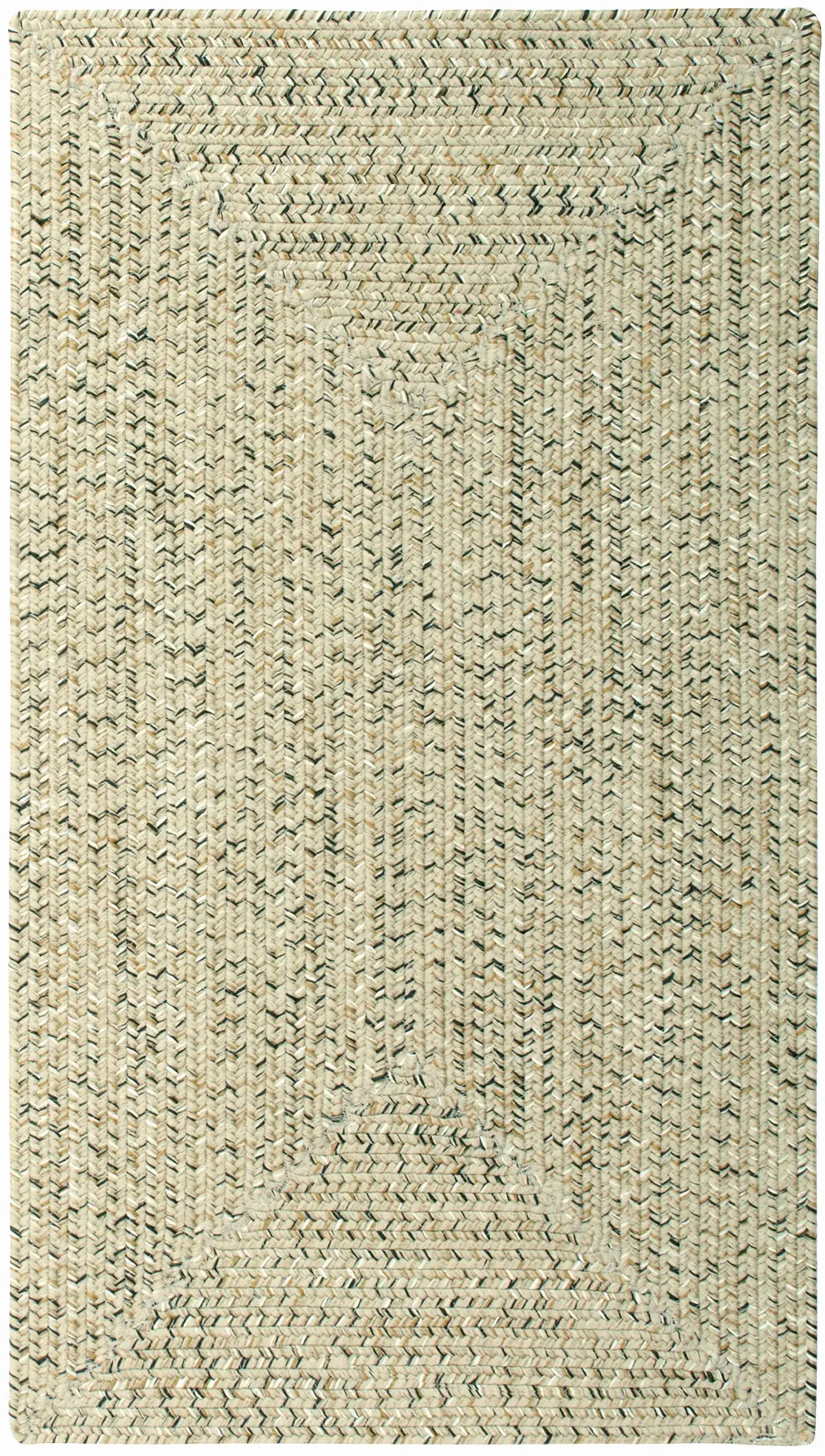 0110QS00240036600 2 x 3 X-Small Shell Taupe Braided Indoor-Outdoor Rug - Sea Glass-1