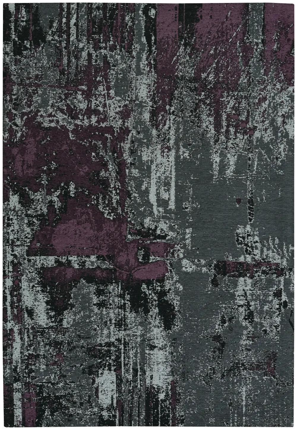 3245RS05000800330 5 x 8 Medium Gray and Purple Area Rug - Cosmic-Abstract-1