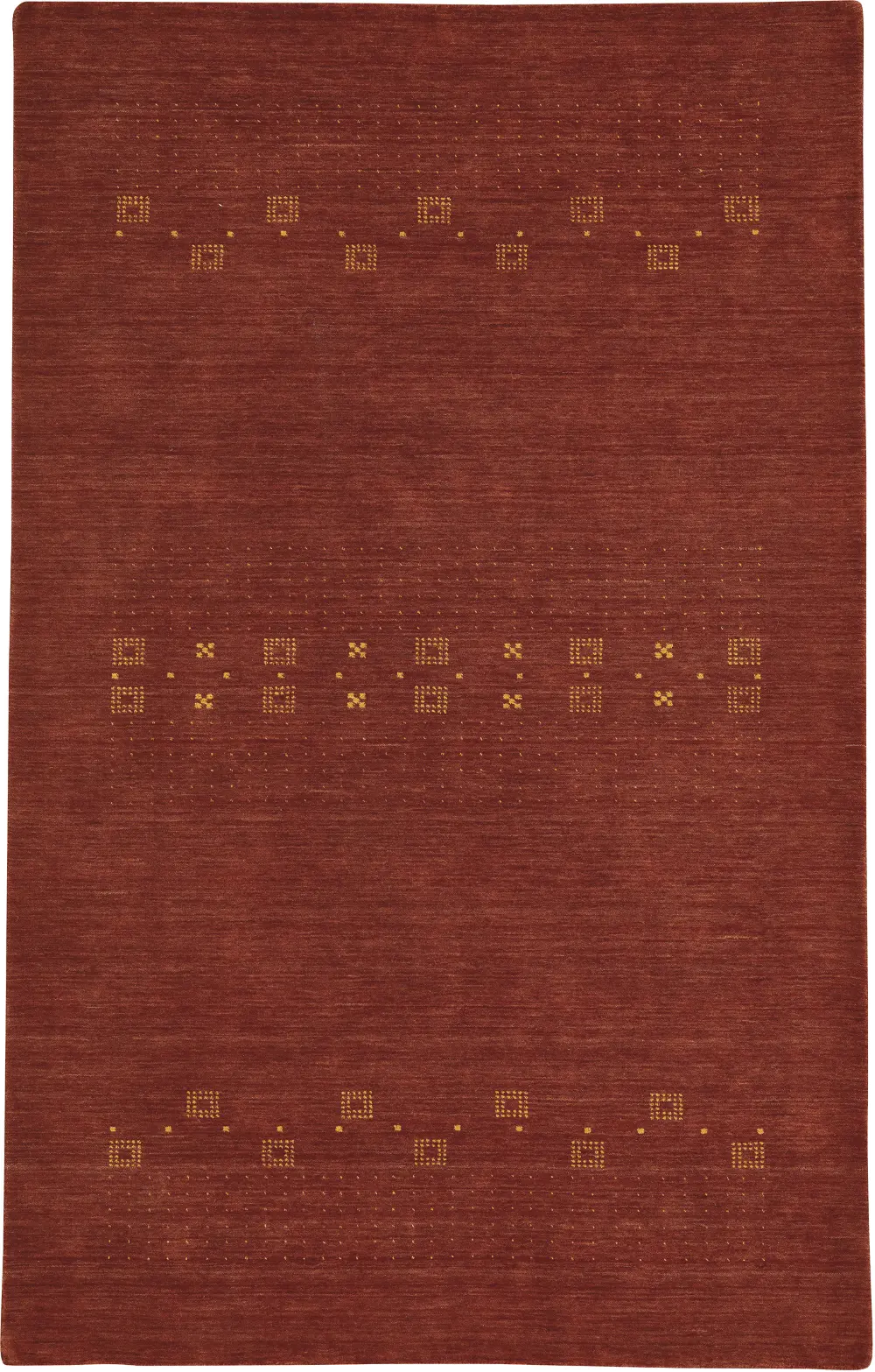 3495RS03000500800 3 x 5 Small Adobe Red Area Rug - Simply Gabbeh-1
