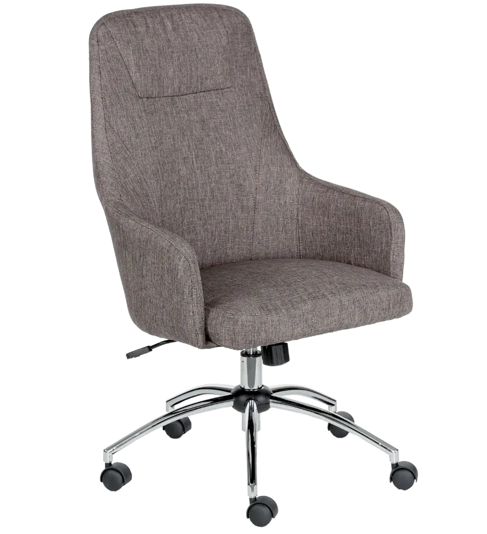 ZL9050CU Gray Tweed Mid Back Office Chair-1