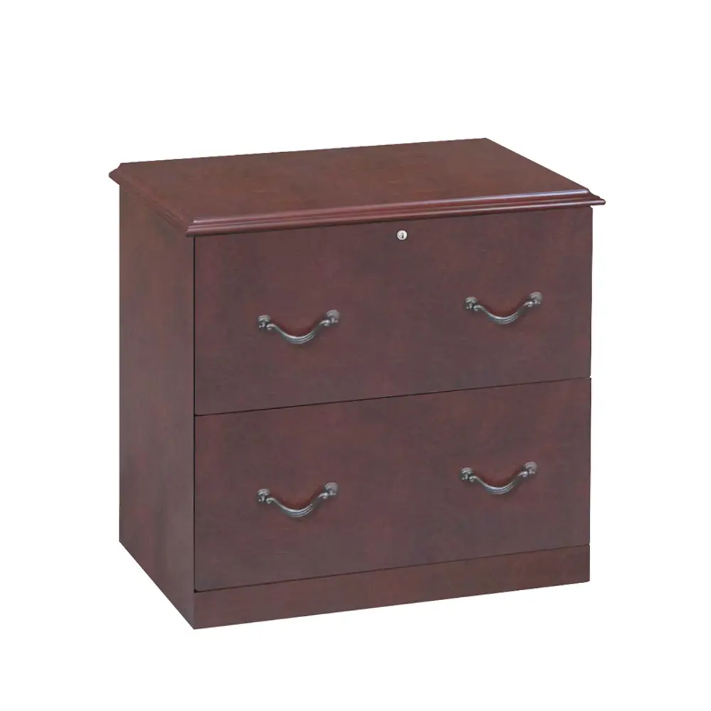 ZL9990-23LFU Cherry Brown Lateral 2 Drawer File Cabinet-1