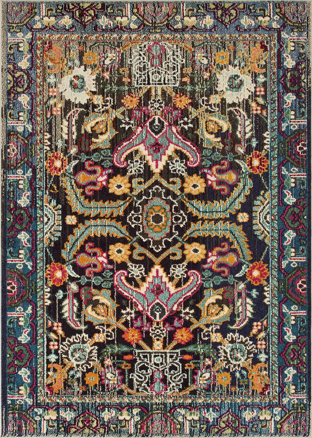 7 x 10 Large Multi-Colored Area Rug - Expressions-1