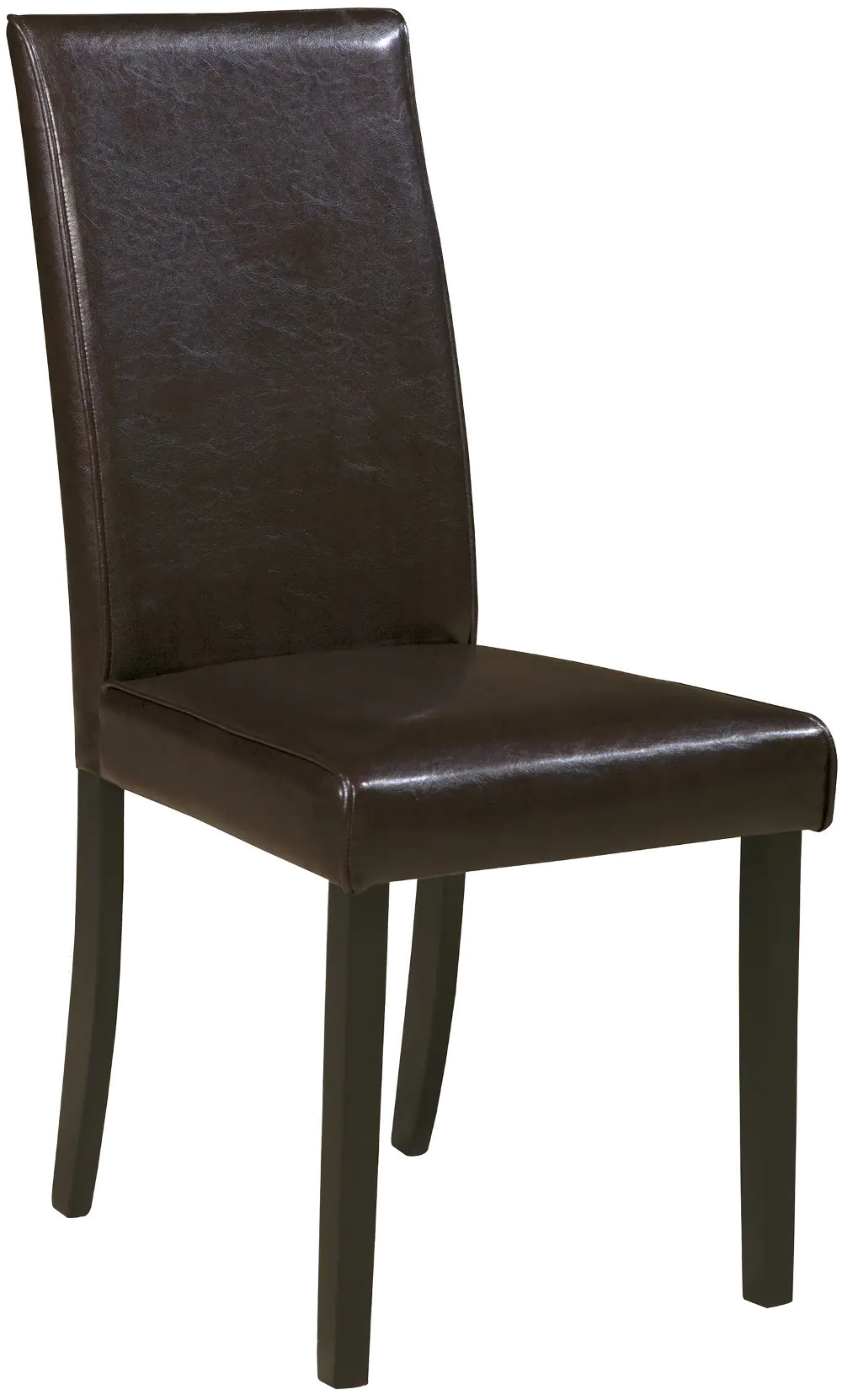 Set of 2 Dark Brown Upholstered Side Chairs - Kimote-1