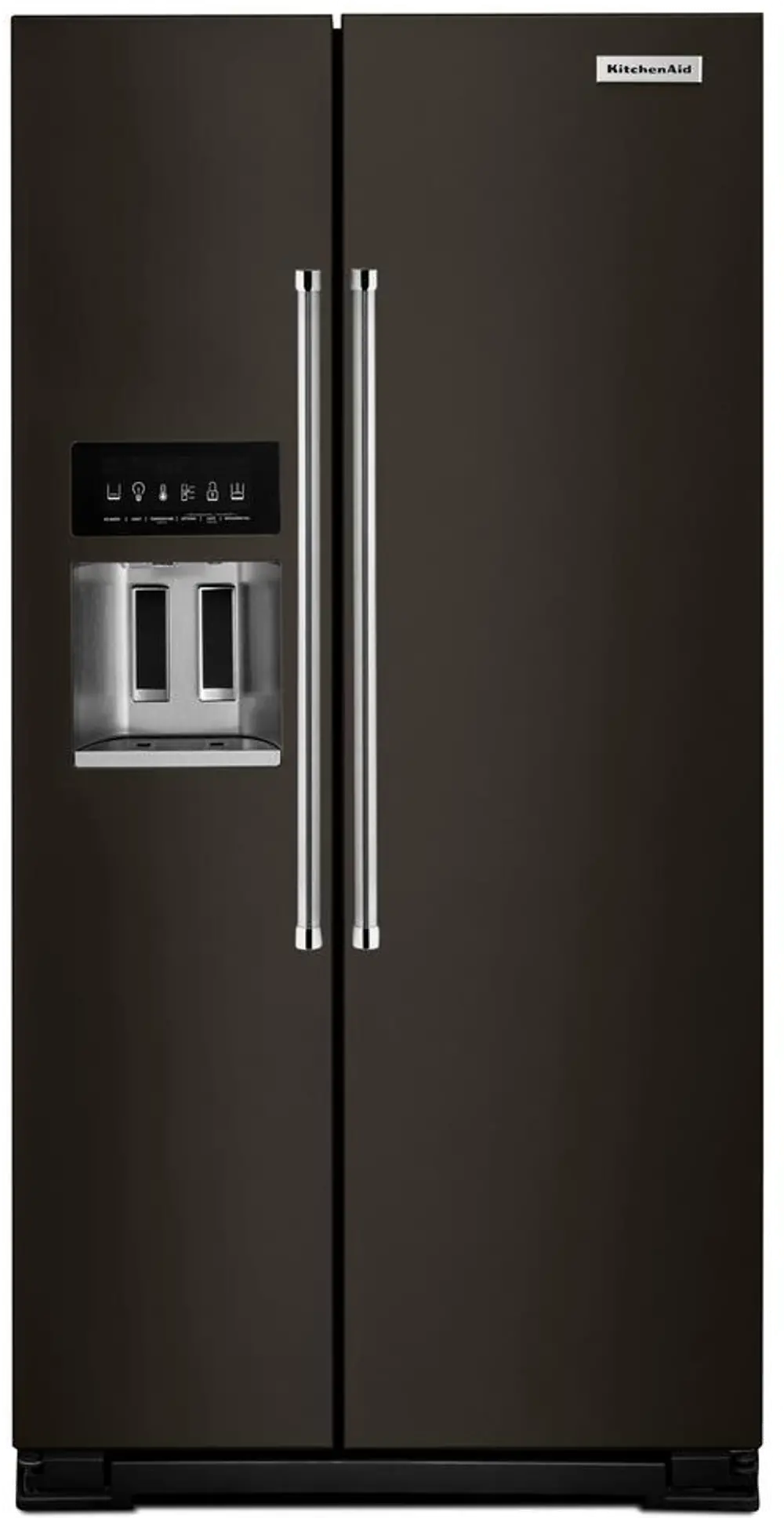 KRSC503EBS KitchenAid Counter Depth Side by Side Refrigerator - 22.7 cu. ft., 36 Inch Black Stainless Steel-1