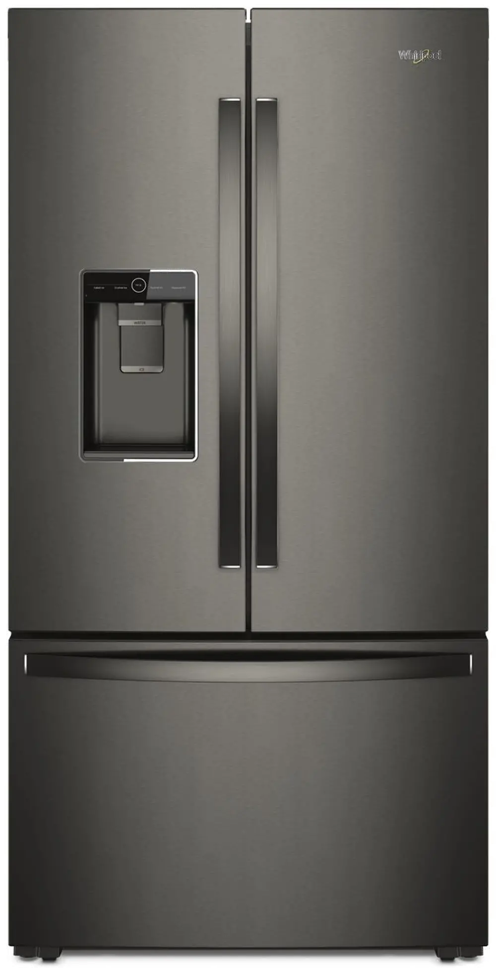 WRF954CIHV Whirlpool Counter Depth French Door Refrigerator - 36 Inch, 23.8 cu. ft. Black Stainless Steel-1