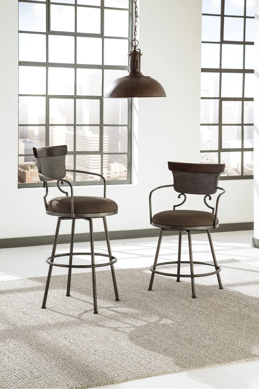 Casual Upholstered Counter Height Stool - Moriann-1