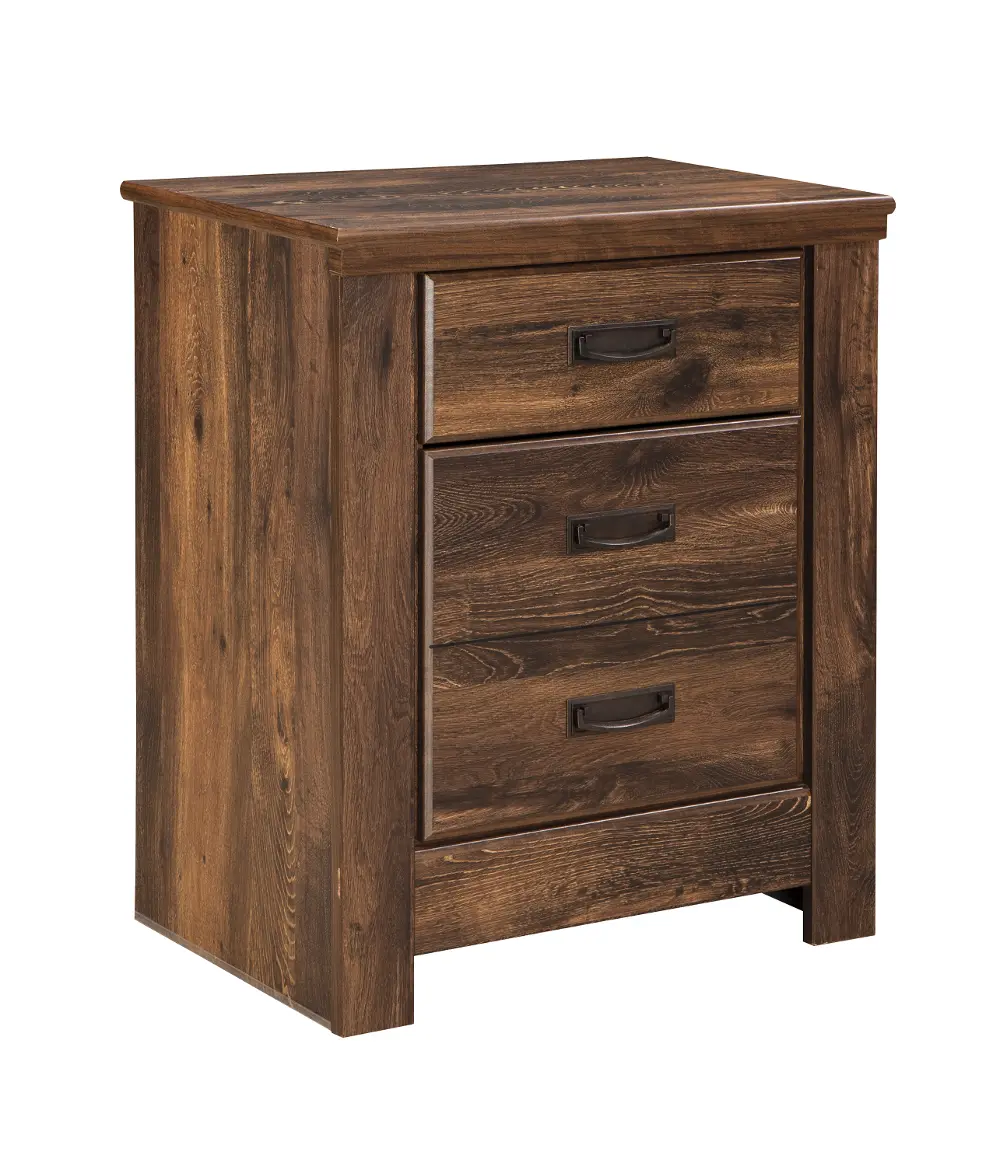 Two Drawer Night Stand - Quinden-1