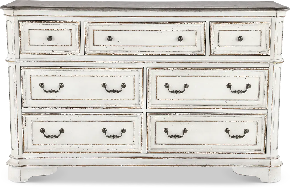 Magnolia Manor Antique White Dresser-1