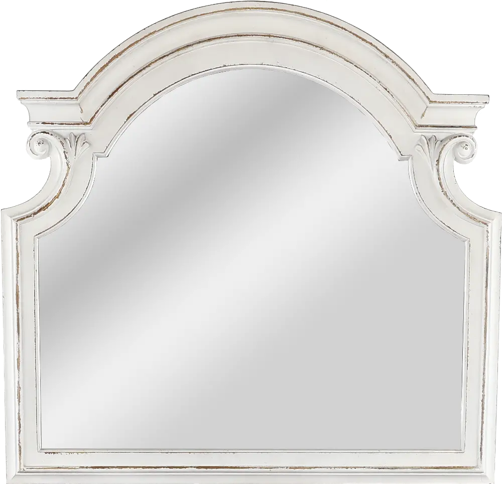 Magnolia Manor Antique White Mirror-1