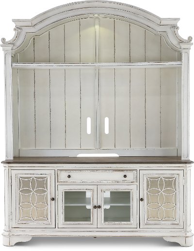 Two Piece Antique White Entertainment Center - Magnolia Manor RC Two Piece Antique White Entertainment Center - Magnolia Manor - Two Piece Antique White Entertainment Center - Magnolia Manor RC