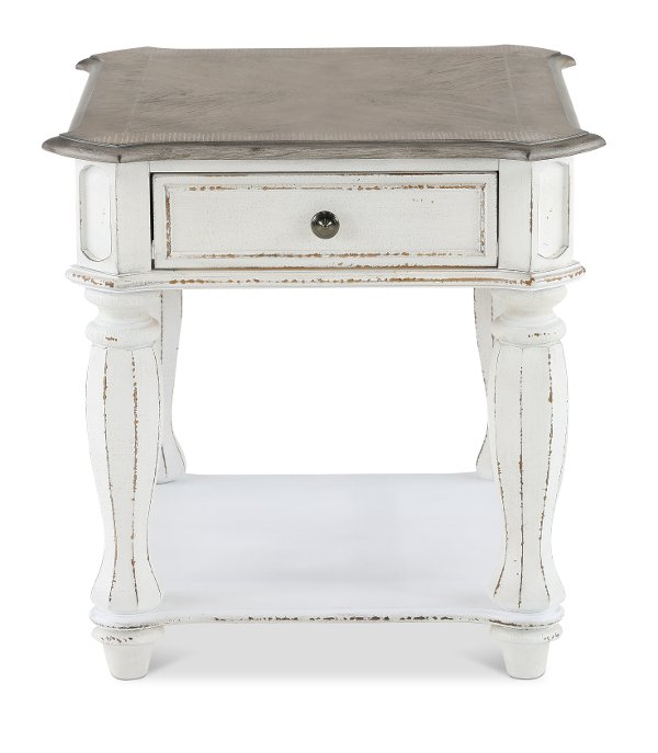 End Tables Rc Willey Furniture Antique White End Table Magnolia Manor